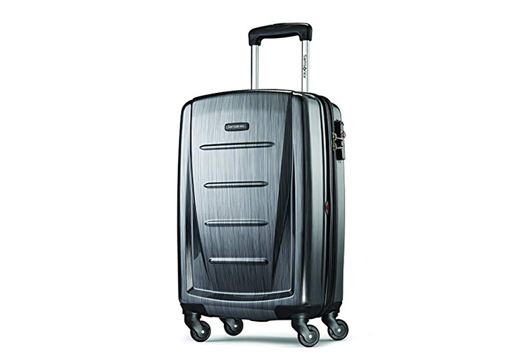 The Samsonite Winfield Hardside Luggage is the best carry on bag for digital nomads